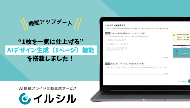 【新機能リリース】“1枚を一気に仕上げる”AIデザイン生成（1ページ）機能を搭載しました！