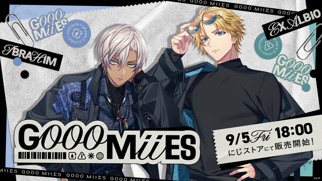 にじさんじから「GOOOMiiES」グッズが登場！2025年9月5日(金)18時より販売開始！