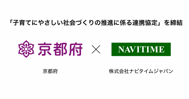 【京都府】京都府、株式会社ナビタイムジャパンが「子育てにやさしい社会づくりの推進に係る連携協定」を締結　～子育て世帯の外出支援と情報発信に向けた、連携体制の構築～