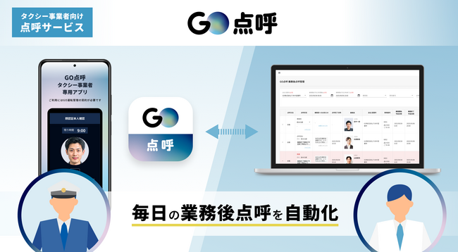 運行管理工数削減を実現！タクシー事業者向け自動点呼サービス『GO点呼』が国土交通省の機器認定取得
