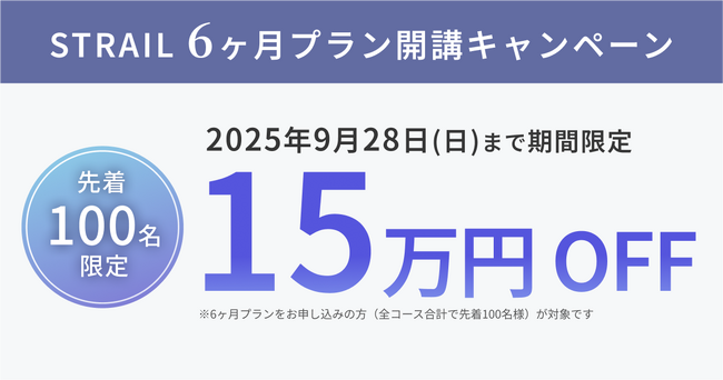【受講料15万円OFF】英語コーチング・コンサルティングの『STRAIL（ストレイル）』が期間限定の「6ヶ月プラン開講キャンペーン」を開始