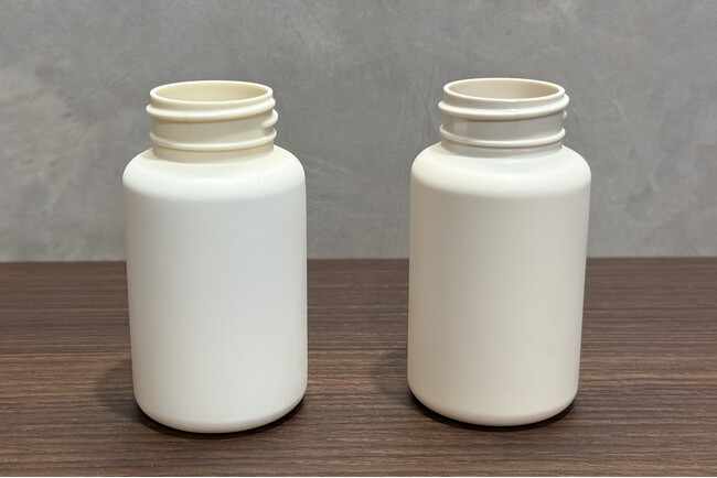 環境に配慮したバイオプラスチック樹脂を使ったボトル成形