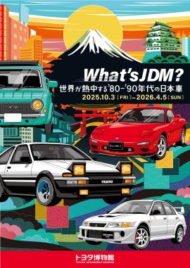 企画展「What's JDM?―世界が熱中する'80-'90年代の日本車―」 企画展「What's JDM?―世界が熱中する'80-'90年代の日本車―」