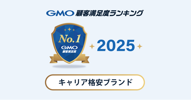 【2025年 GMO顧客満足度ランキング】「キャリア格安ブランド」の総合1位はpovo（KDDI）【GMOリサーチ＆AI】