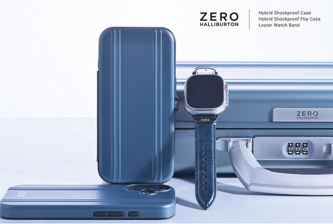 【ZERO HALLIBURTON】Apple最新機種iPhone17シリーズ対応の手帳型ケース・背面型ケース販売開始！新色〈Steel Blue〉とApple Watchバンドも新登場