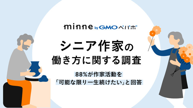 「minne byGMOペパボ」がシニアの働き方に関する調査結果を公開