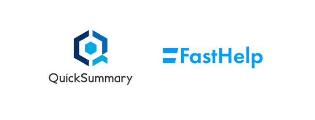 「QuickSummary2.0」と「FastHelp」の連携サービス提供開始