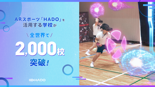 教育現場で急拡大！ARスポーツ「HADO」を活用する学校が世界2,000校突破
