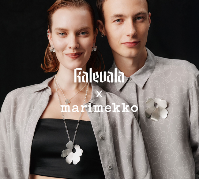 「KALEVALA × MARIMEKKO」ジュエリーコラボレーションが拡大！シルバー・ゴールド・ブロンズのミニサイズジュエリーが新登場