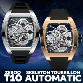 ZEROO T10スケルトントゥールビヨンオートマチック