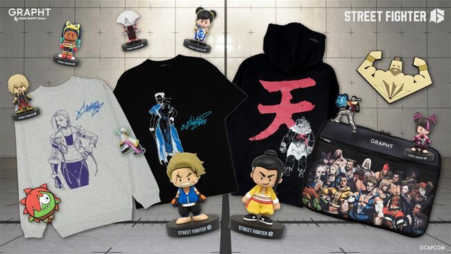 【TGS2025/GRAPHT】『ストリートファイター6×GRAPHT』モニターマスコットやアパレルが新登場 物販ブースにて先行販売