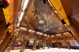 天井絵「叡嶽双龍(えいがくそうりゅう)」 天井絵「叡嶽双龍(えいがくそうりゅう)」