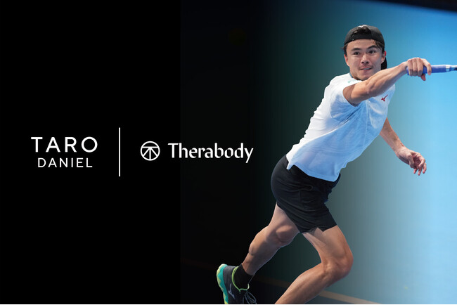 Therabody（セラボディ）、男子プロテニス ダニエル太郎選手とコンディショニングサポート契約を締結