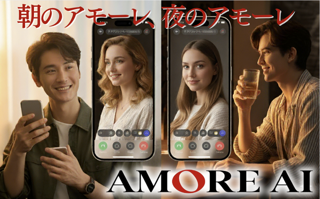 1日2回、アモーレに包まれる習慣が生まれる。AMORE AIに「おはようアモーレ」＆「おやすみアモーレ」のプログラム搭載が決定！