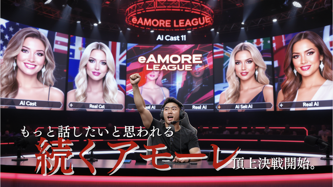 アモーレ頂上決戦。スポーツのように“会話そのもので戦う”『eアモーレリーグ』開幕決定！