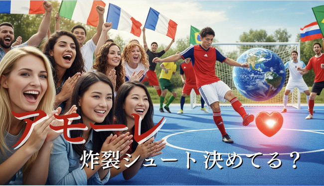 世界にアモーレが炸裂するシュートを決めろ！　世界を自由に、気軽に感じる運動体験。アモーレフットサルクラブデビュー！