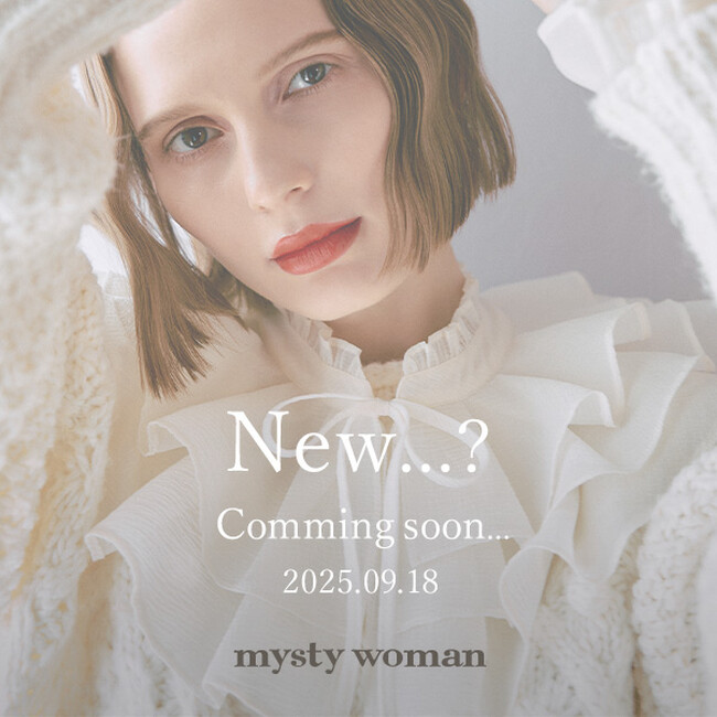 mysty womanが秋冬の新ビジュアルを9月18日に公開！ブランドの新しい”上品でクラシカルな”表情を表現！