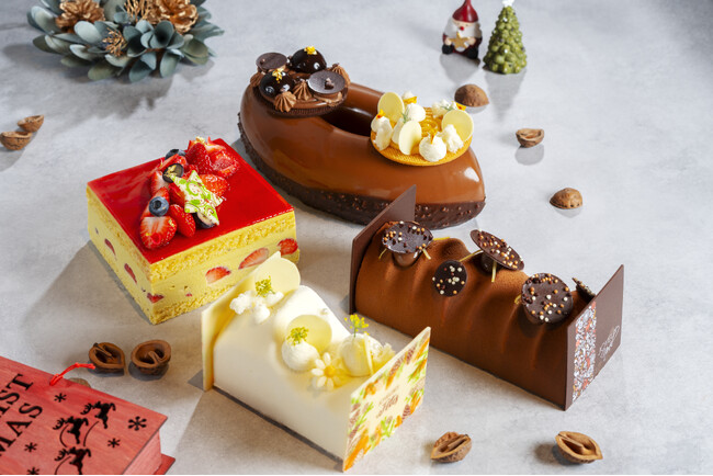【コートヤード・バイ・マリオット福井】聖夜のテーブルを主役にする、心躍るクリスマスケーキコレクション2025