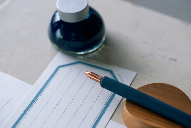 【新商品】文具店・カキモリが３つの書く道具を新発売 ｜ Metal nib - 銅 / Glass nib / Frost - Graphite