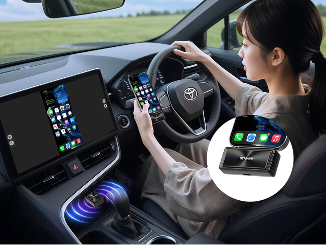 発売以来高評価の2in1アダプター『GetPairr Mirror Cast』が初のセール――ワイヤレスミラーリング対応＆CarPlay無線化