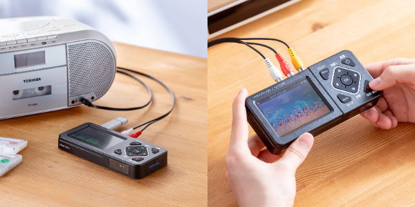ビデオテープを簡単デジタル化!3.5インチモニター付きビデオキャプチャ―を発売