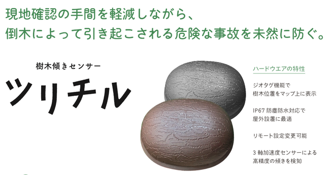 [IoT技術×樹木医の知見」により倒木事故を未然に防ぐ]