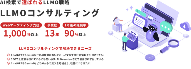 生成AI時代の新たなマーケティング支援「LLMOコンサルティングサービス」を正式リリース