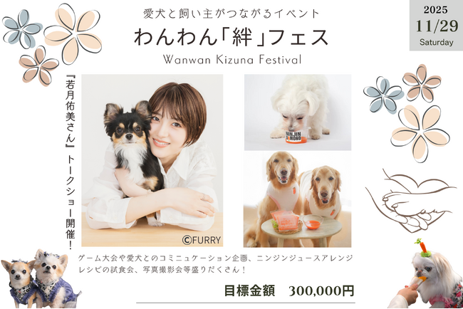 【 NINJIN DAMONO 】　食とイベントで愛犬と繋がる1日【 わんわん「絆」フェス 】を開催したい　クラウドファンディング9/12（金）開設