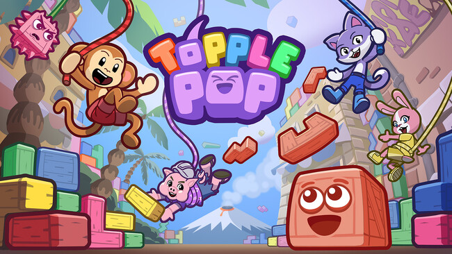 革新的な物理パズルパーティーゲーム『TopplePOP』、Nintendo SwitchTMで東京ゲームショウ初プレイ可能！