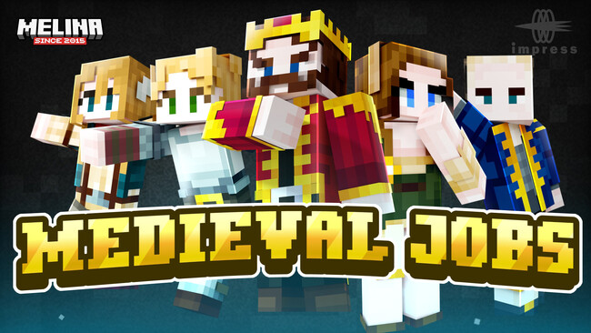 古代～中世ヨーロッパ41職を収録したスキンパック『中世の仕事人達』がMinecraftに登場！