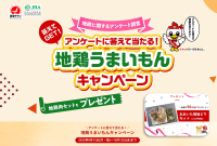 地鶏に関するアンケート調査「地鶏うまいもんキャンペーン」を10月15日まで開催中　アンケートに答えて抽選で地鶏肉セットが当たる！