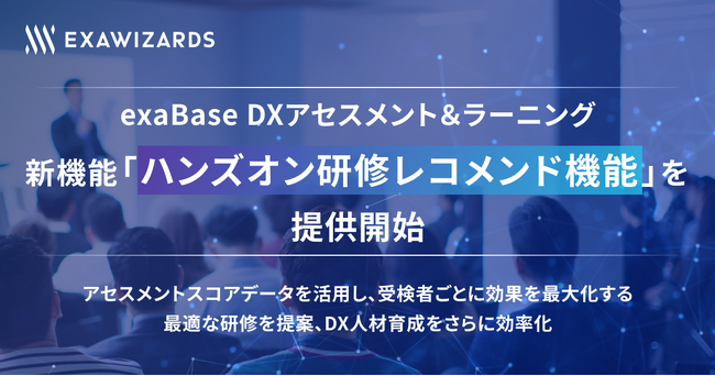 exaBase DXアセスメント＆ラーニング 、新機能「ハンズオン研修レコメンド機能 」を提供開始