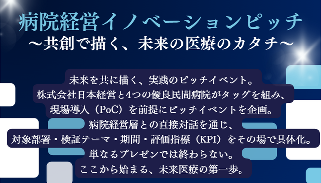 株式会社日本経営　「病院経営イノベーションピッチ」初開催