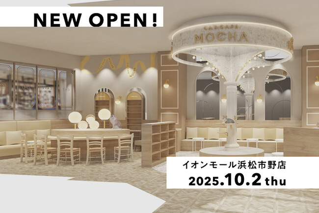 猫カフェMOCHAが静岡県に初出店！浜松市最大級のショッピングモールに癒しの新拠点が誕生「猫カフェMOCHA イオンモール浜松市野店」
