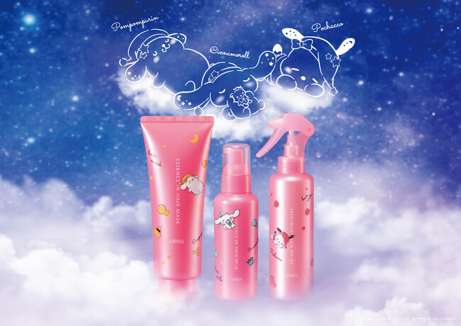 市場シェアNo.1※1『エッセンスイン ヘアミルク』のヘアケアシリーズから、大人もときめくサンリオキャラクターズの限定コラボデザインボトルが登場!2025 年 9 月 20 日 ( 土 ) 数量限定新発売