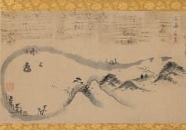 琵琶湖近江八景_池大雅_江戸時代_個人蔵