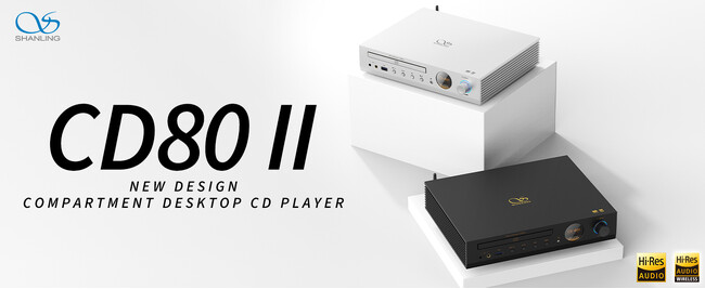 【SHANLING】コンパクト×クラシックデザイン、「CS43198」と「デュアルSGM8262-2」を採用した新たなCDプレーヤー、『CD80II』を９月２６日(金)より発売開始