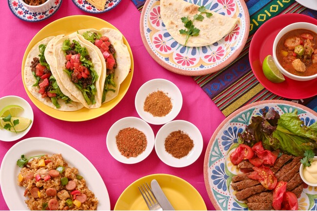 創業94年・老舗スパイスメーカーKISから、食欲をそそるラテンの味わい「メキシカンタコス」「ルイジアナケイジャン」が新登場、9/19(金)発売