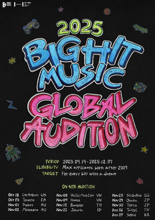 BIGHIT MUSIC、オンライン・オフラインにてグローバルオーディション開催！LAとバンコクで特別なPOP-UPを実施予定