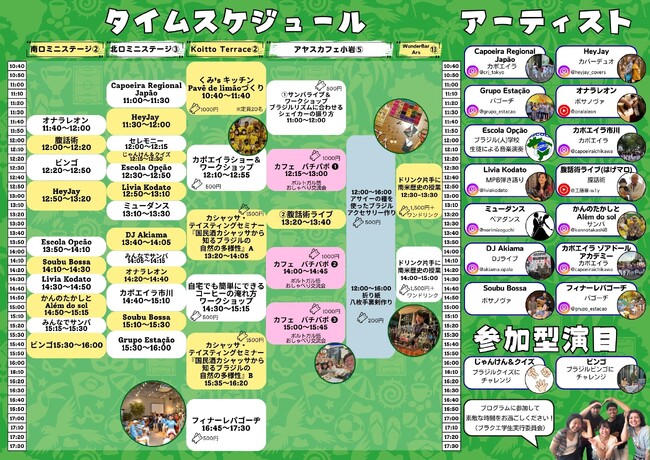 『BRAZIL QUEST in 小岩 2025』ワークショップ一挙紹介