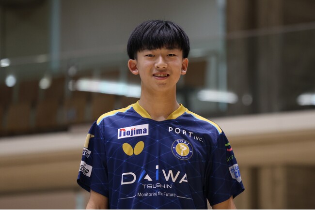 【卓球・金沢ポート】吉田蒼選手 新規契約合意のお知らせ