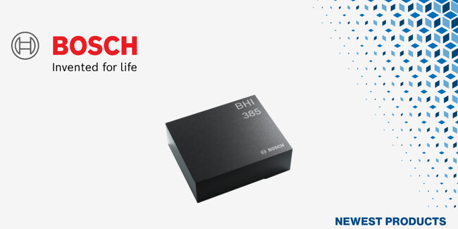 マウザー、Boschの「BHI385 スマートプログラマブルAIセンサ」の取扱いを開始