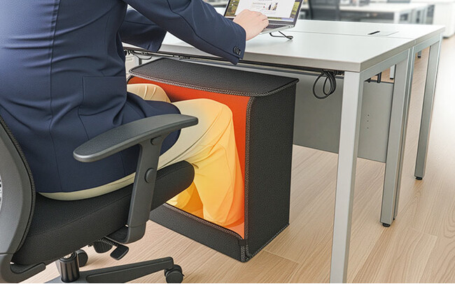 まるで自分専用の掘りごたつ　足元の冷えを安全・省エネで解消『消臭マット付き6面大型パネルヒーター』を発売