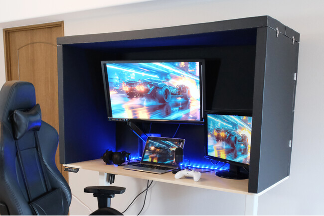 【ユーザーの声を元に改良】ゲーマー向けのデスク用防音アイテム「HISOHISOブース」第三弾リニューアル！