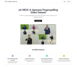 日本語の指文字データベース「ub-MOJI」プロジェクト