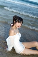 人気コスプレイヤーの夏城陽詩さん。当日はゲームの主人公「ツーサンズ」をイメージした衣裳で登場! 人気コスプレイヤーの夏城陽詩さん。当日はゲームの主人公「ツーサンズ」をイメージした衣裳で登場!