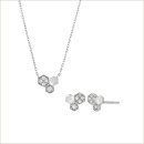 Pt950/Pt850 ダイヤモンド ネックレス、ピアス Pt950/Pt850 ダイヤモンド ネックレス、ピアス