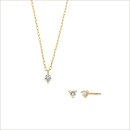 K10YG ダイヤモンド ネックレス、ピアス K10YG ダイヤモンド ネックレス、ピアス