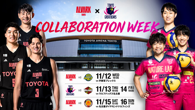 【東京グレートベアーズ】Bリーグ『アルバルク東京』とのコラボレーションウィーク開催決定！