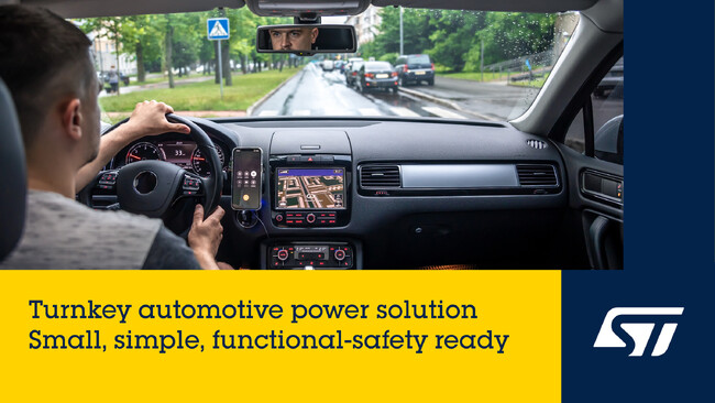 STマイクロエレクトロニクス、機能・価格が最適化された車載用パワー・マネージメントICを発表